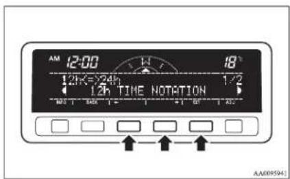 AM 12:00 18° 12h=24h 1/2 12h TIME NOTATION AA009541