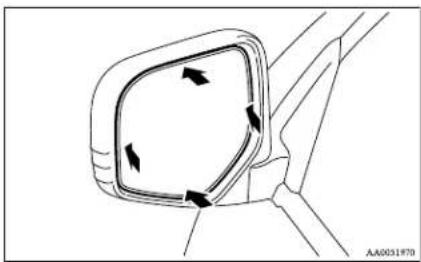 MITSUBISHI L200 (2013) - Manual outside rear-view mirrors\* - 1