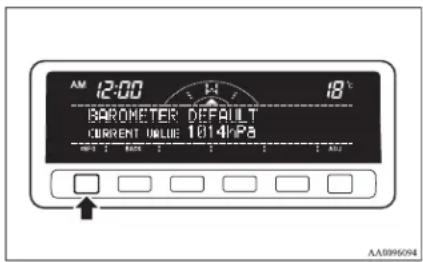 AM 12:00 18°C BAROMETER DEFAULT CURRENT VALUE 1014kPa AA0995094
