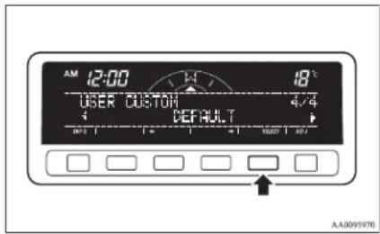 AM 12:00 18°C USER CUSTOM 4/4 DEFAULT AA3091976