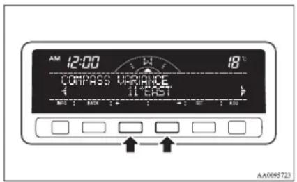 12:00 18°C COMPASS VARIANCE 4 11 EAST AA095723