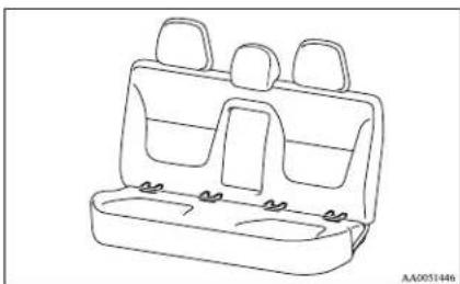 MITSUBISHI L200 (2012) - Installing a child restraint system to the lower anchorage (ISOFIX child restraint mountings)\* - 1