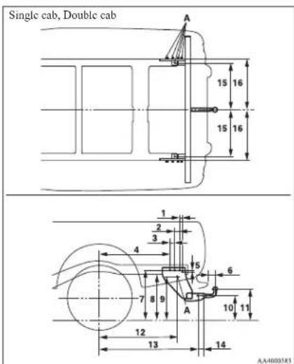 Single cab, Double cab 15 16 15 16 1 2 3 4 5 6 7 8 9 A 10 11 12 13 14 AA4003383
