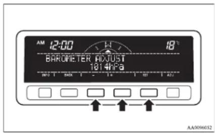 AM 12:00 18° BAROMETER MAXJUST 18149A AA0096052