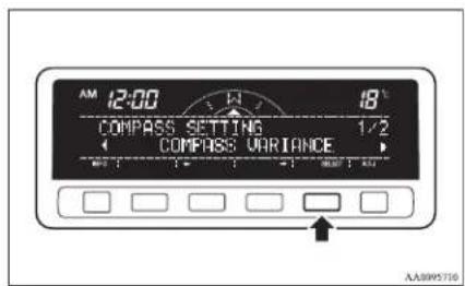 AM 12:00 18° COMPASS SETTING 1/2 COMPASS VARIANCE AA3095736