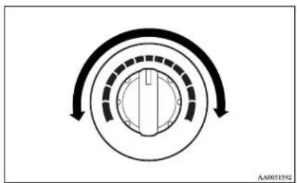 MITSUBISHI L200 (2012) - Temperature control dial - 1