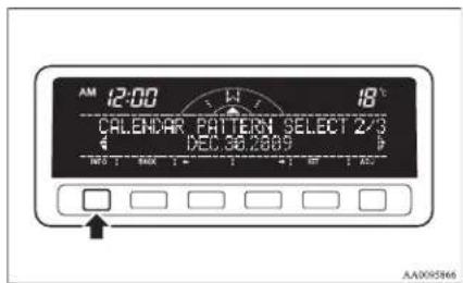 AM 12:00 H 18°C CALENDAR PATTERN SELECT 2/3 DEC.36.2889 b AA005866