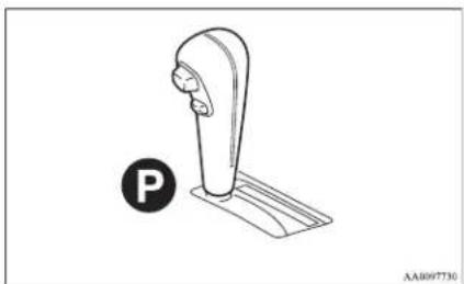 MITSUBISHI L200 (2012) - Unlocking doors using selector lever (vehicle with keyless entry system) - 1