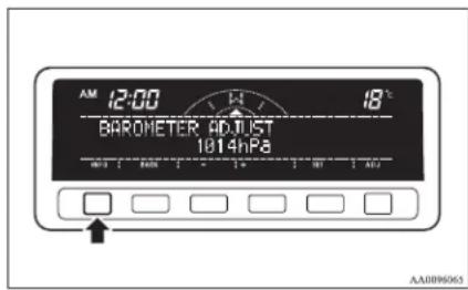 AM 12:00 18°C BAROMETER ADJUST 1014hPa AA0096063