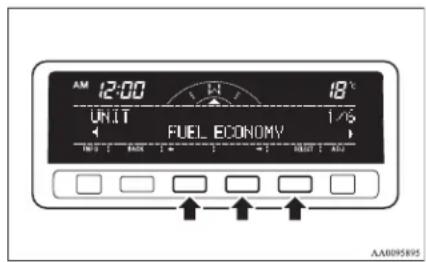 AM 12:00 UNIT FUEL ECONOMY 18°C 1/5 AA0095895