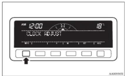 AM 12:00 18°C CLOCK ADJUST AA0095631