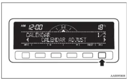 12:00 CALENDAR 4 CALENDAR ADJUST 1/2 F AA095808