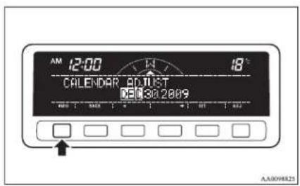 AM 12:00 CALENDAR ADJUST 05/03/2009 AA009825
