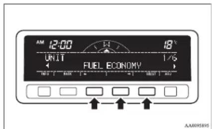 AM 12:00 UNIT FUEL ECONOMY 18°C 1/6 AA005895