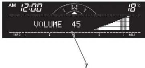 AM 12:00 VOLUME 45 INFO ADJ 7 18℃