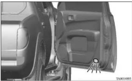 MITSUBISHI L200 (2011) - Door courtesy lamps\* - 1