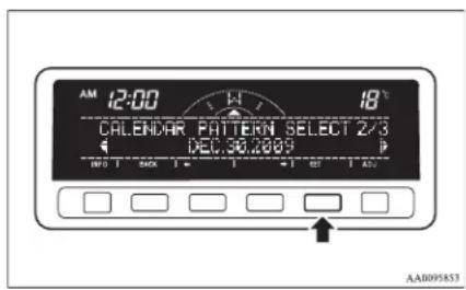 AM 12:00 18° CALENDAR PATTERN SELECT Z/3 DEC.30.2009 AA0095853