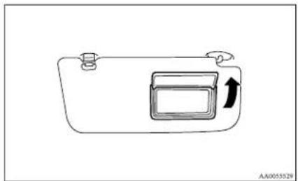 MITSUBISHI L200 (2011) - Vanity mirror\* - 1