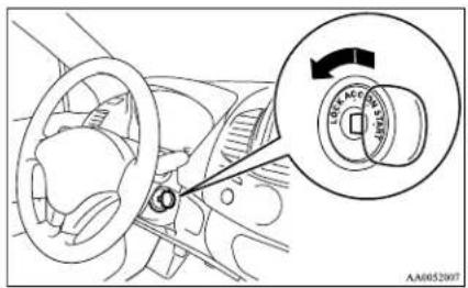 Diagram showing car steering wheel with a close-up inset of the rotary knob and dial, labeled A40052007