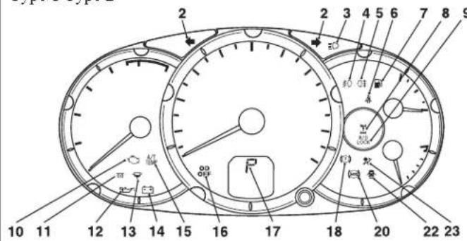 MITSUBISHI L200 (2011) - Indication and warning lamps - 1