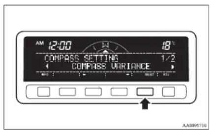 AM 12:00 18° COMPASS SETTING 1/2 COMPASS VARIANCE AA9995700