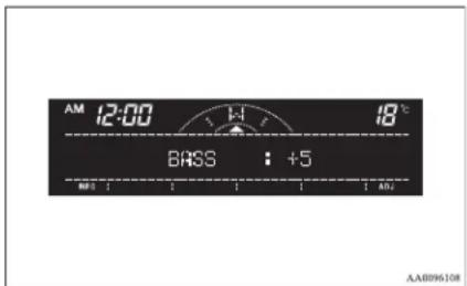 AM 12:00 H 18°C BASS : +5 NR 1 A B U AAB96108