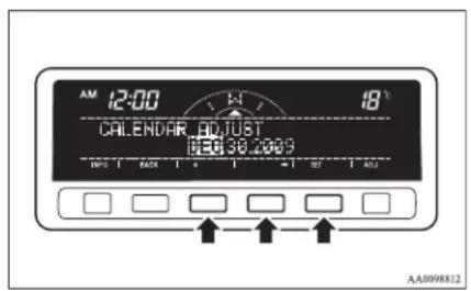 12:00 CALENDAR ADJUST 18° 18:30 2009 AA099812