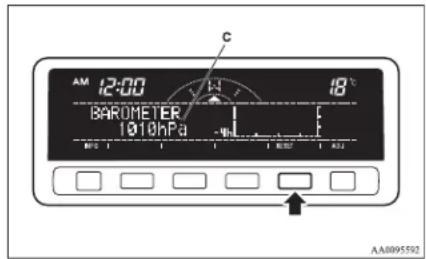 AM 12:00 18°C BAROMETER 1010hPa AA0095592