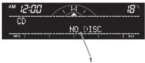 AM 12:00 18°C CD NO DISC INFO 1 1 1 1 ADJ 1