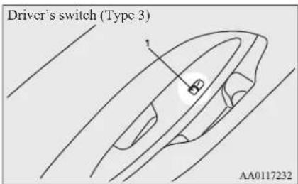 Driver's switch (Type 3) AA0117232