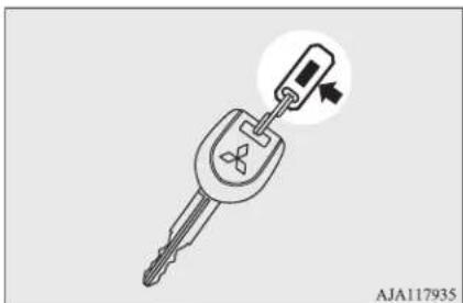 MITSUBISHI Mirage (2019) - Key number tag - 1