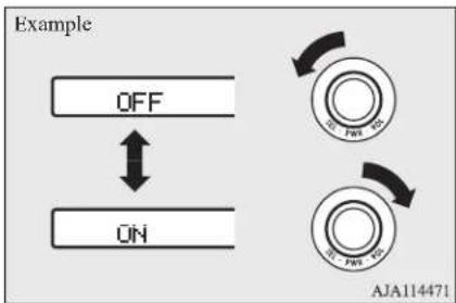 MITSUBISHI Mirage (2019) - Function setup mode - 1