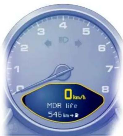 0 km/h MDR life 546 km→足