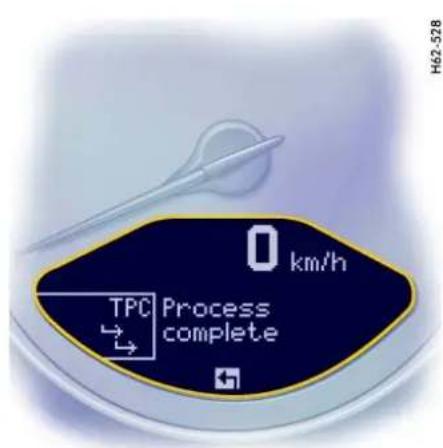 0 km/h TPC Process complete H62-528