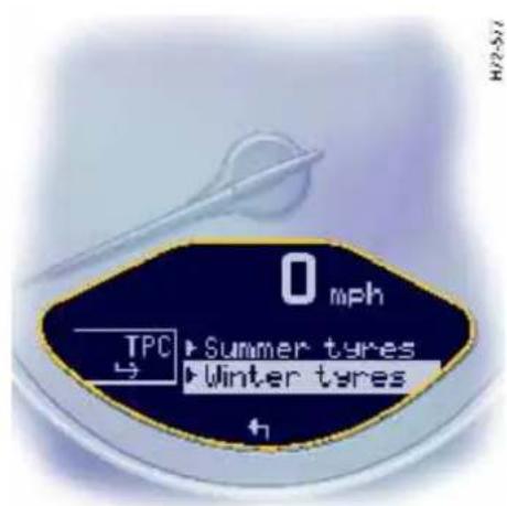 PORSCHE 911 Turbo (2008) - Tyre selection in the "Set" menu - 3