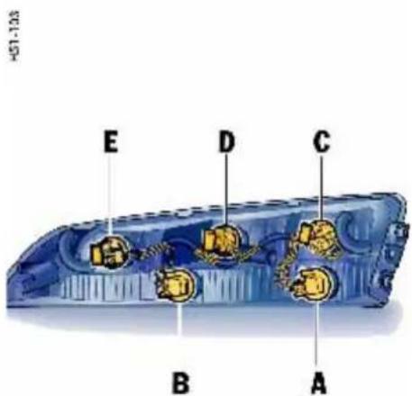 PORSCHE 911 Turbo (2008) - Changing bulb for side direction indicator light - 2