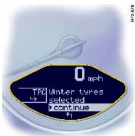 PORSCHE 911 Turbo (2008) - Tyre selection in the "Set" menu - 4