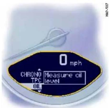PORSCHE 911 Turbo (2008) - Conditions for measuring the oil level - 1