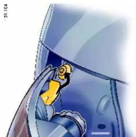 PORSCHE 911 Turbo (2008) - Changing bulb for side direction indicator light - 3