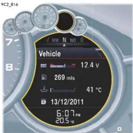 9C2_816 V NW N NO O Vehicle 12.4 v 269 mts 41 °C 13/12/2011 6:07 PM 20.5 °C