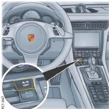 PORSCHE 911 Carrera (2012) - 有关用电设备自动关闭的信息 - 1