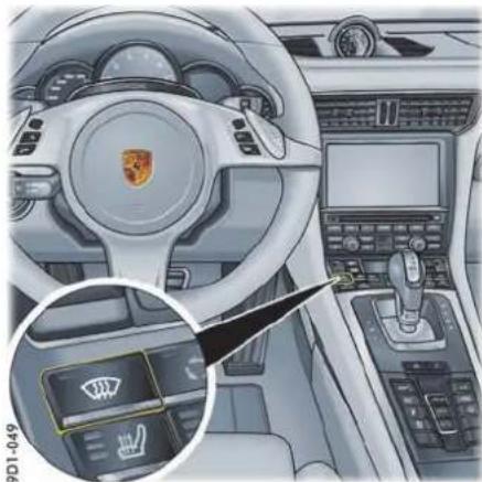 PORSCHE 911 Carrera (2013) - 关闭 “A/C MAX”(空调最高档)模式 - 1