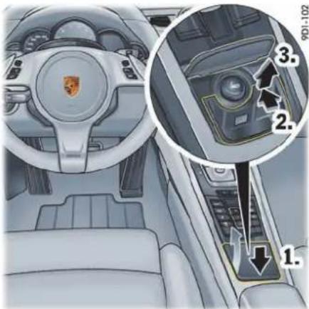 PORSCHE 911 Carrera (2013) - 收起杯座 - 1