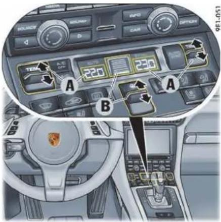 PORSCHE 911 Carrera (2014) - 设置自动空气再循环模式 - 1
