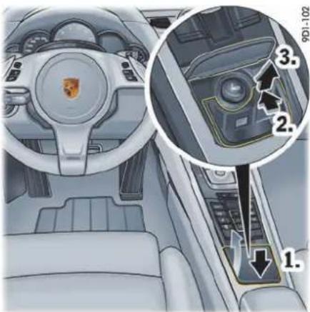PORSCHE 911 Carrera (2014) - 收起杯座 - 1