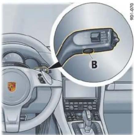 PORSCHE 911 Carrera (2014) - 调节雨量传感器灵敏度 - 1