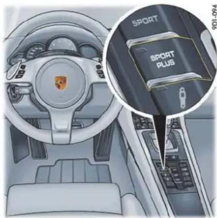 PORSCHE 911 Carrera (2014) - 开启和关闭 “Sport” (运动)模式 - 1