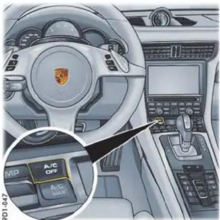 PORSCHE 911 Carrera (2015) - 有关用电设备自动关闭的信息 - 1