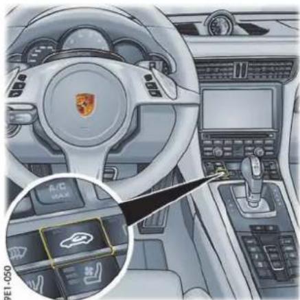 PORSCHE 911 Carrera (2015) - 关闭 “A/C MAX”（空调最高档）模式 - 2