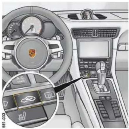 PORSCHE 911 GT3 (2015) - 关闭 “A/C MAX”(空调最高档)模式 - 2
